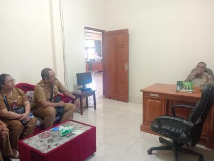 Kunjungan Persiapan Pelaksanaan pelatihan Pemintalan dan Pewarnaan Benang